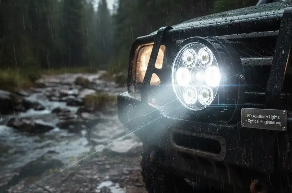 LED auxiliary light optical engineering and beam pattern design