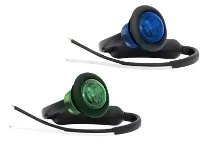 Blå og grønne LED sidemarkeringslys