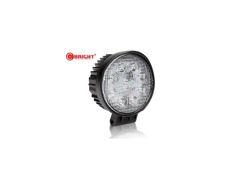 C-Bright LED-arbejdslys 27W rundt 10-30V - Ledekstralys.dk