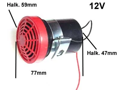 Universal Akustisk Bakalarm 12V (1552-4012) - Ledekstralys.dk