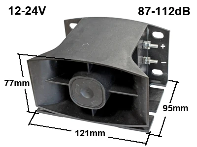 Universal Akustisk Bakalarm 12/24V 112 dB (1552-4852) - Ledekstralys.dk