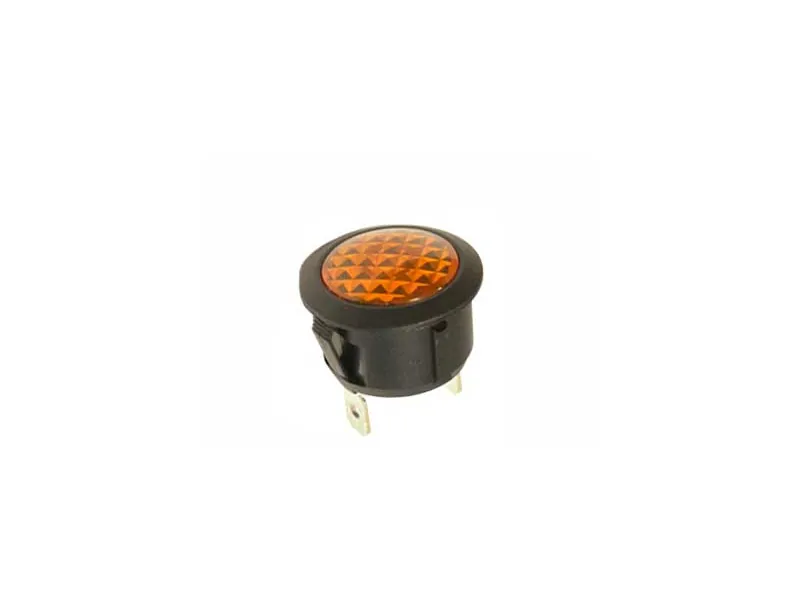 LED-kontrollampe gul 12V til 20 mm hul - Ledekstralys.dk