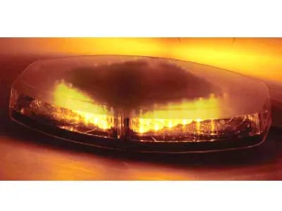 AXIXTECH LED Beacon Panel 24x EffectLED Advarselslys Ravgul 12-24V 355mm - Billede 2