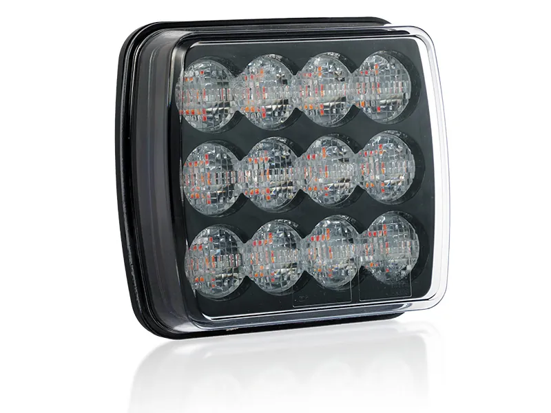 OPTIBEAM Dark Phantom LED Tail Light - IP67, 12-24V - rear view