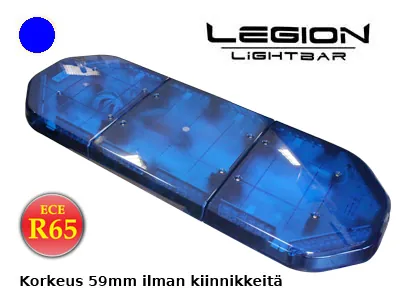 AXIXTECH Legion LED Beacon Panel 914mm Blå 96 LED 12V ECE R65 - Ledekstralys.dk