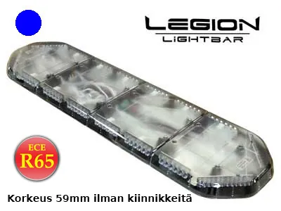 AXIXTECH LED Beacon Panel 1245mm - Blåt Advarselslys 12V 120 LED ECE R65 - Ledekstralys.dk
