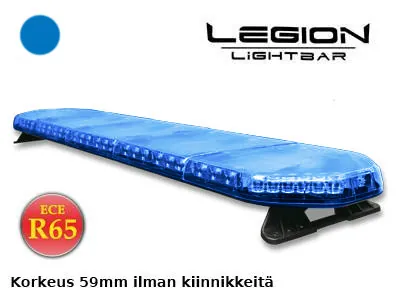 AXIXTECH LED Beacon Panel Blå 1372mm 12-24V 132 LED ECE R65 Class 1 - Ledekstralys.dk