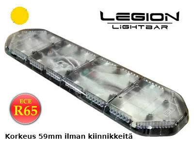 AXIXTECH LED Beacon Panel 1372mm - Amber Advarselslys 12-24V 132 LEDs ECE R65 - Ledekstralys.dk
