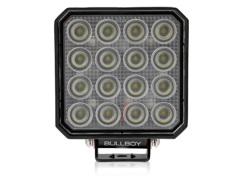 BULLBOY LED Work Light 3010lm, 16 Power LED, Aluminum Housing - rear view