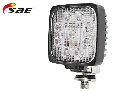SAE LED Arbejdslys 27W 1450lm 9-36V - Kompakt Arbejdslampe med Flood Beam - Ledekstralys.dk