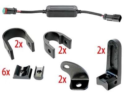 SAE LED Arbejdslys Panel 250W - 24900 Lumen Flood Beam 9-36V - Billede 2