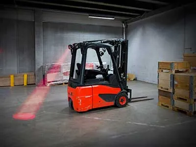 SAE LED Advarselslys 2x3W Rød Spot 9-110V til Gaffeltruck - Billede 3