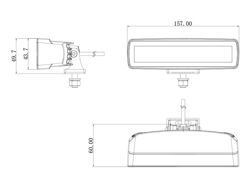 Bullboy LED Arbejds- og Advarselslys 10-30V 2880 Lumen med R65 Godkendelse - Billede 5