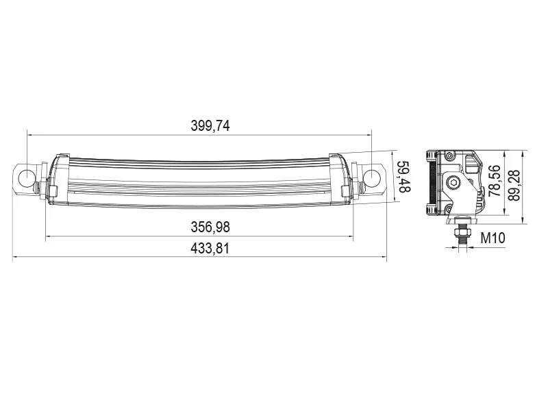 Ocean Vision LED Arbejdslys Panel - 14400lm, 24x5W Osram, 10-30V, Flood Beam - Billede 7