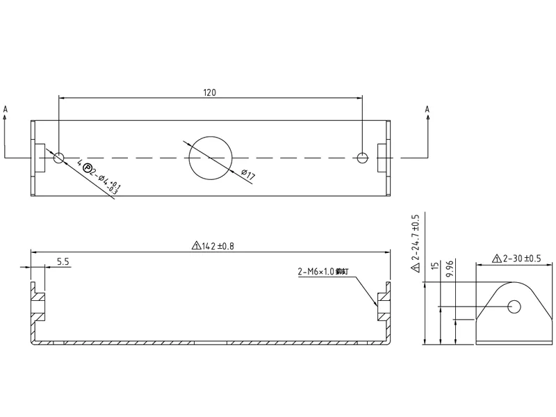 Axixtech Clamp Base Metalbøjle til MS6/MS6V Signallys - Sort - Billede 2
