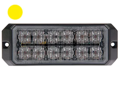 AXIXTECH LED Varsellys Amber 12V/24V 12 LED - 25 Blinkemønstre - Billede 2