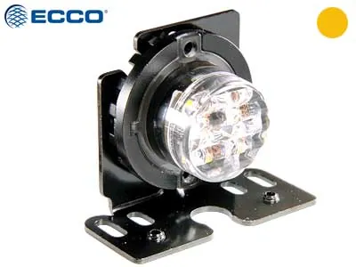 ECCO LED Horisontal Signalampe Amber 10-30V 21 Blinkmønstre - Billede 2
