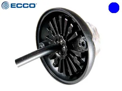 ECCO LED Horisontal Signaллys Blå 10-30V med 21 Blinkprogrammer - Billede 4