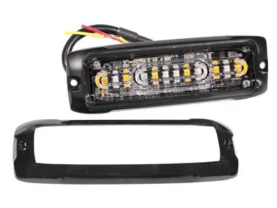 AXIXTECH LED Horisontal Signalenhed 12-24V Amber/Blå 12x PowerLED - Billede 3