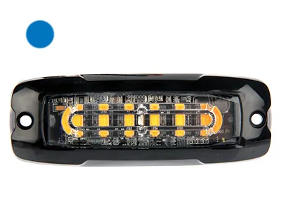 AXIXTECH LED Horizontal Signallys Blå 6-LED 12-24V Stroboskop - Billede 2