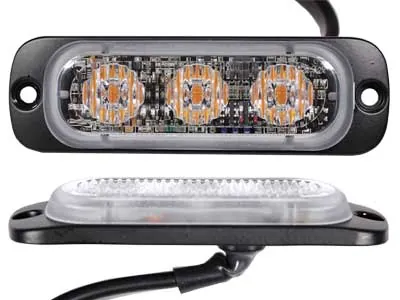 AXIXTECH LED Grillelampe Blå - Ultra Tynd Stroboskop 12-24V - Billede 2