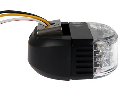 AXIXTECH LED Horisontal Advarselslampe 11-30V Amber 16 Blinkmønstre - Billede 5