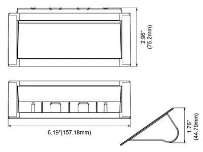 Windshield Shroud Kit til ES6 Blitzlamper - Monteringssæt med Selvklæbende Tape - Billede 3