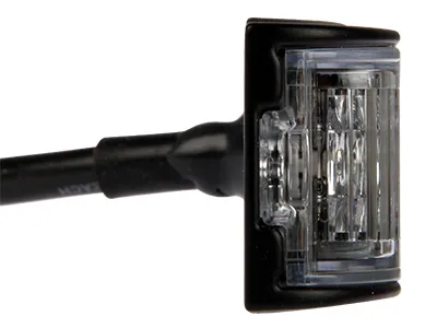AXIXTECH LED Horisontal Varsellys 12-24V Ravgul med 15 Blinkfunktioner - Billede 3