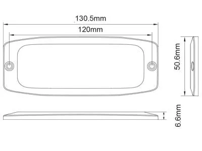 AXIXTECH LED Advarselslys - Ultra Fladt Design 12-24V - 12 LED - 30 Blinkmønstre - Billede 2