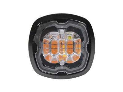 AXIXTECH LED Signallys 12-24V Amber Stroboskoplys - Kompakt Aluminium - Billede 2