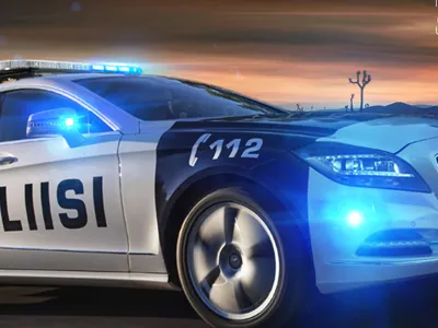 AXIXTECH LED Signallys Blå 12-24V Stroboskop med Pop-n-Lock Montering - Billede 5