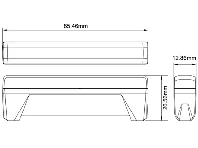 AXIXTECH LED Stroboskoplys 12-24V Amber 6 LED 18 Blitzmønstre - Billede 2
