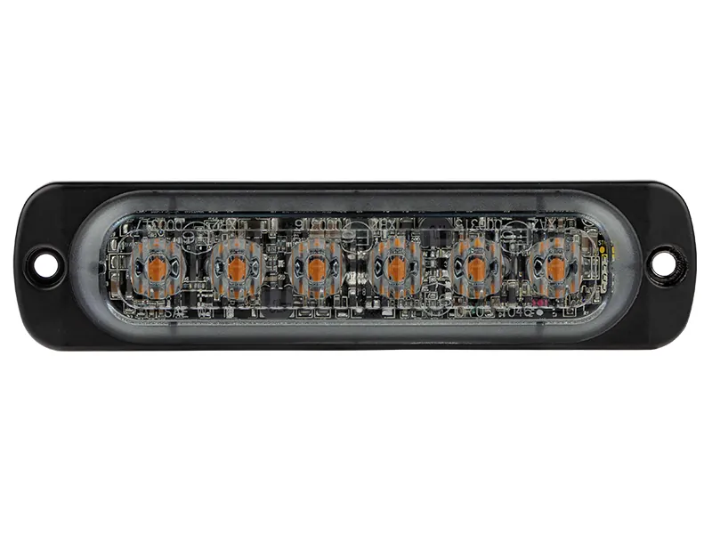 Optibeam Dark Phantom LM6 LED Stroboskoplys Gul 12-24V 29 Blitzmønstre - Billede 2