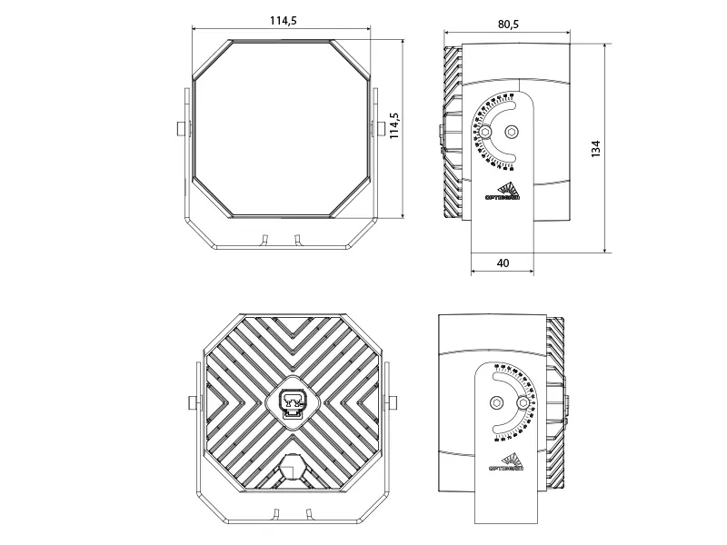 OPTIBEAM OCTAX 6.0 LED Arbejdslys - 6600 Lumen, 9-36V, Kompakt Design - Billede 7