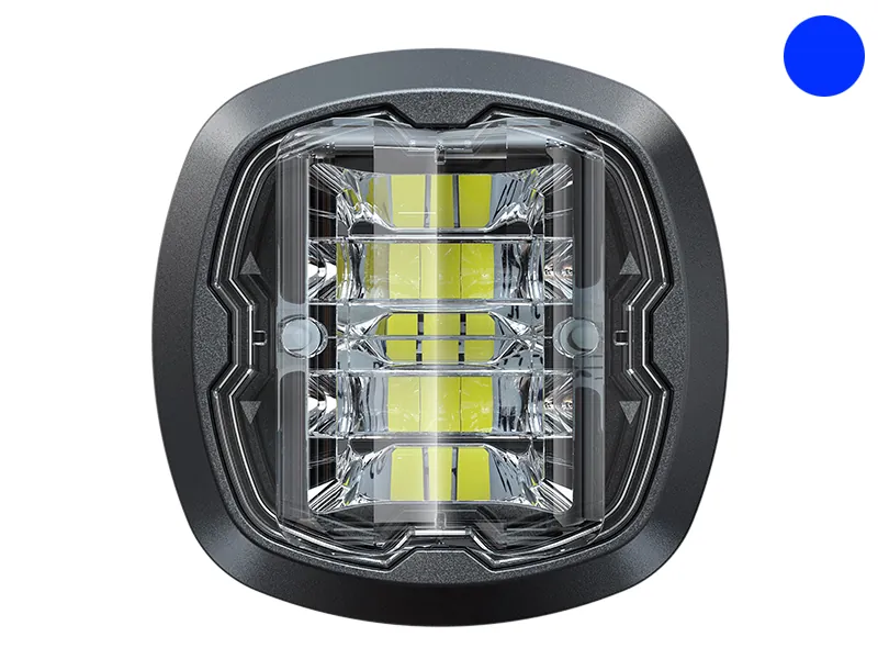 Axixtech Crown Series LED Advarselslys - Blåt Stroboskoplys 12-24V 20W - Billede 2