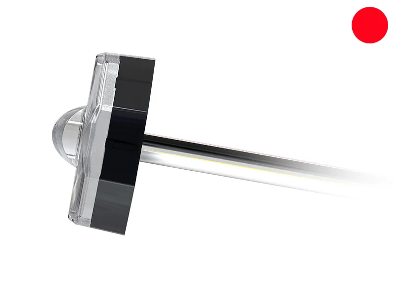 Axixtech Octa-Fit LED Advarselslys 12/24V Rød Godkendt ECE R65 - Billede 3