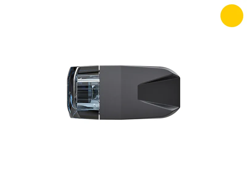 Axixtech Edge Dagger LED-advarselsblinkende lys 12-24V - Gul stroboskop med 18 blinkmønstre - Billede 4