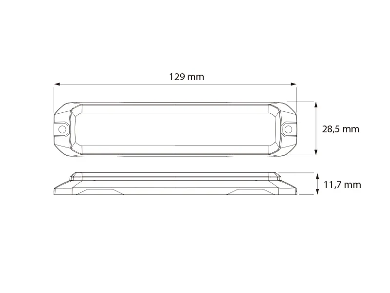 Optibeam Vector Six ICAO/MIL Advarselslys 12V - Militær Godkendt Stroboskoplys - Billede 4
