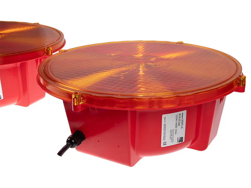 LED Advarselslys Sæt 12/24V - 2 stk. med 4 LED'er og 5m Kabel - Billede 5