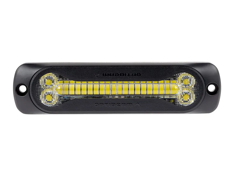OPTIBEAM Dark Phantom SX6 LED Stroboskoplys 12-24V - Hvid med 24 LED - Billede 2