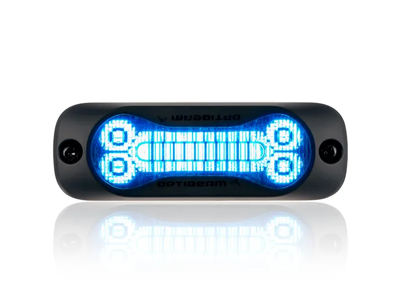 Optibeam Dark Phantom SX3 LED-blitzlys blåt, R65 klasse 2 - Ledekstralys.dk