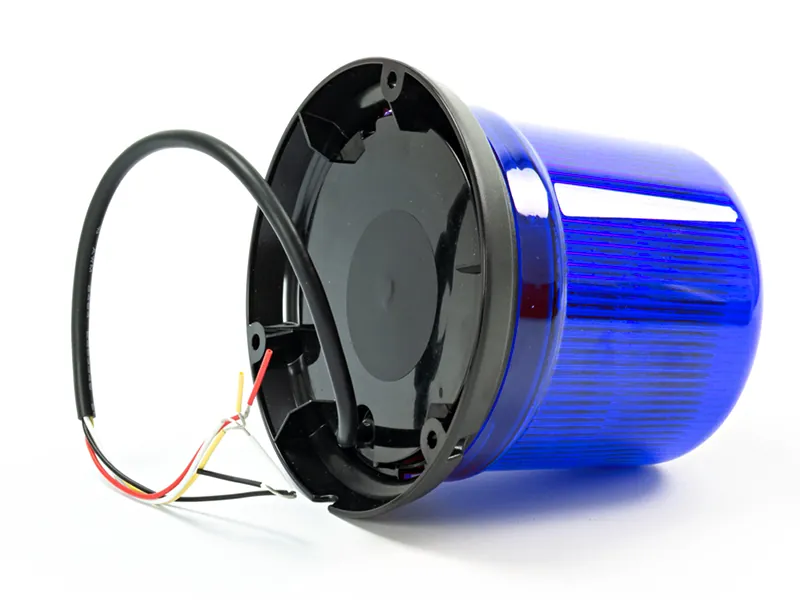 AXIXTECH LED Blinkende Advarselsblink Blå 12-24V med 11 Blinkprogrammer - Billede 2