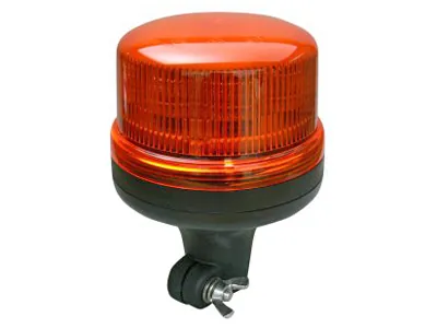 AXIXTECH LED Rotorblink Amber 12-24V ø142mm med Fleksibel Montering - Ledekstralys.dk