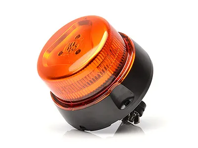 WAS LED Rotorblink 12-24V Ravgul med Rørmontage ECE R65 Godkendt - Ledekstralys.dk