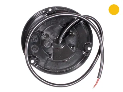 LED Rotorblink Ravgul 12-24V 27W med 10 Blinkmønstre - 3-Bolts Montering - Billede 2