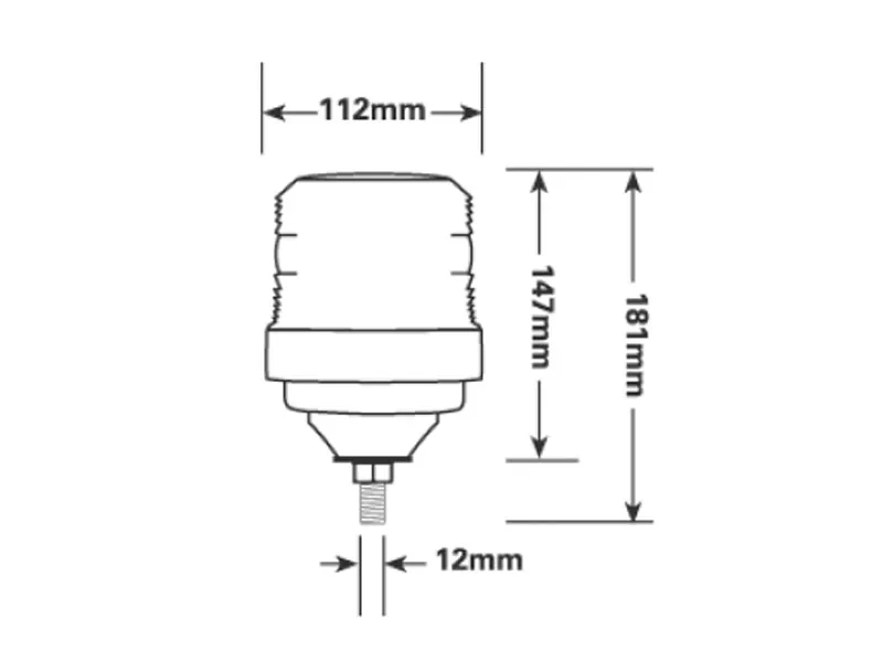Ecco Eccoled Bronze LED-advarselslys grønt, fleksibel tap 12/24V - Billede 2