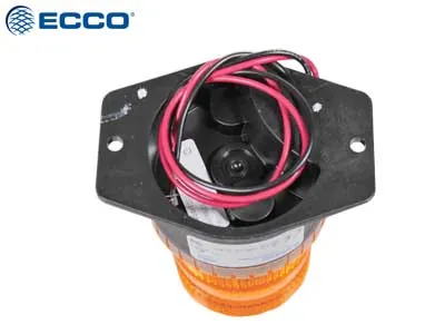 ECCO LED Blinking Beacon Mini Amber 10-80V - 2-Skruer Montering - Billede 2