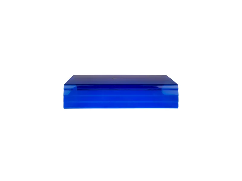 Ecco reserveglas blåt 426 mm, midterglas til advarselslysbro - Ledekstralys.dk