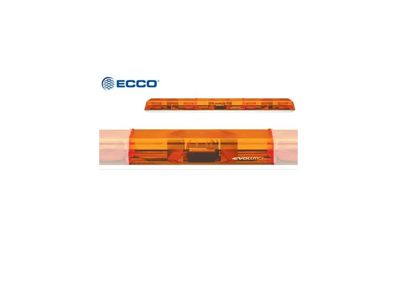 Ecco reserveglas gult 480 mm, midterglas til advarselslysbro - Ledekstralys.dk