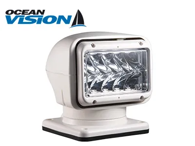 OCEAN VISION Fjernbetjent LED Søgelys 50W 12-24V 360° Rotation - Ledekstralys.dk